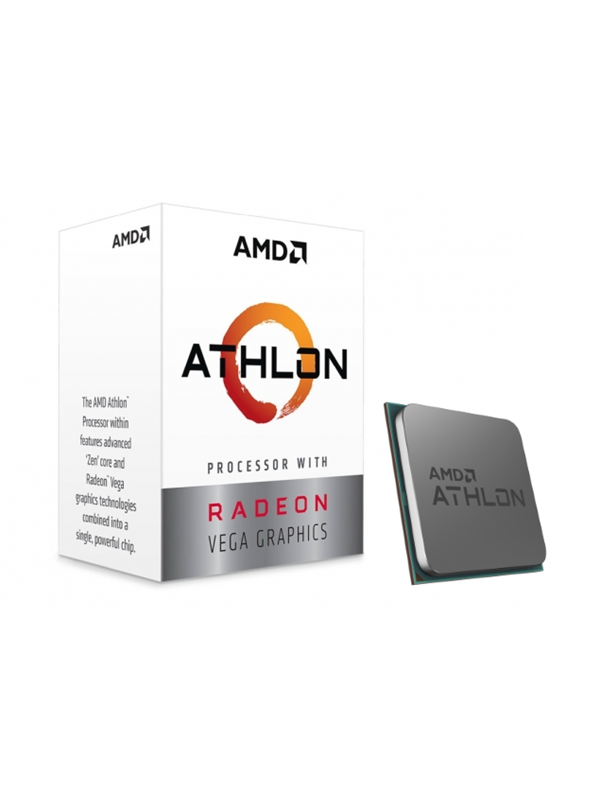 AMD Athlon 3000G CPU - 2 kerner - 3.5 GHz - AMD AM4 - AMD Boxed (med køler)