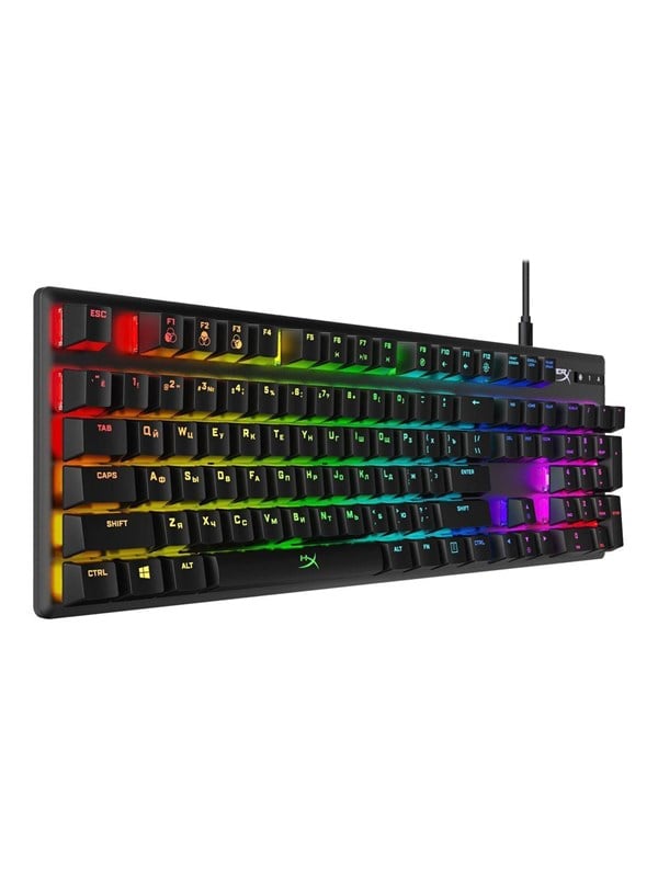 HyperX Alloy Origins - Red - US - Gaming Tastatur - Amerikansk engelsk - Sort