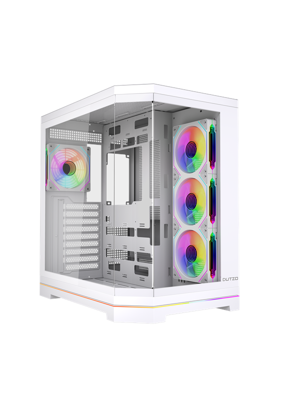 DUTZO C830 Panorama ARGB - Kabinet - Miditower - Hvid