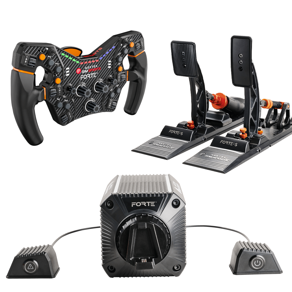 Asetek ForteÂ® S-Series Bundle Komplet Sim Racing Kit