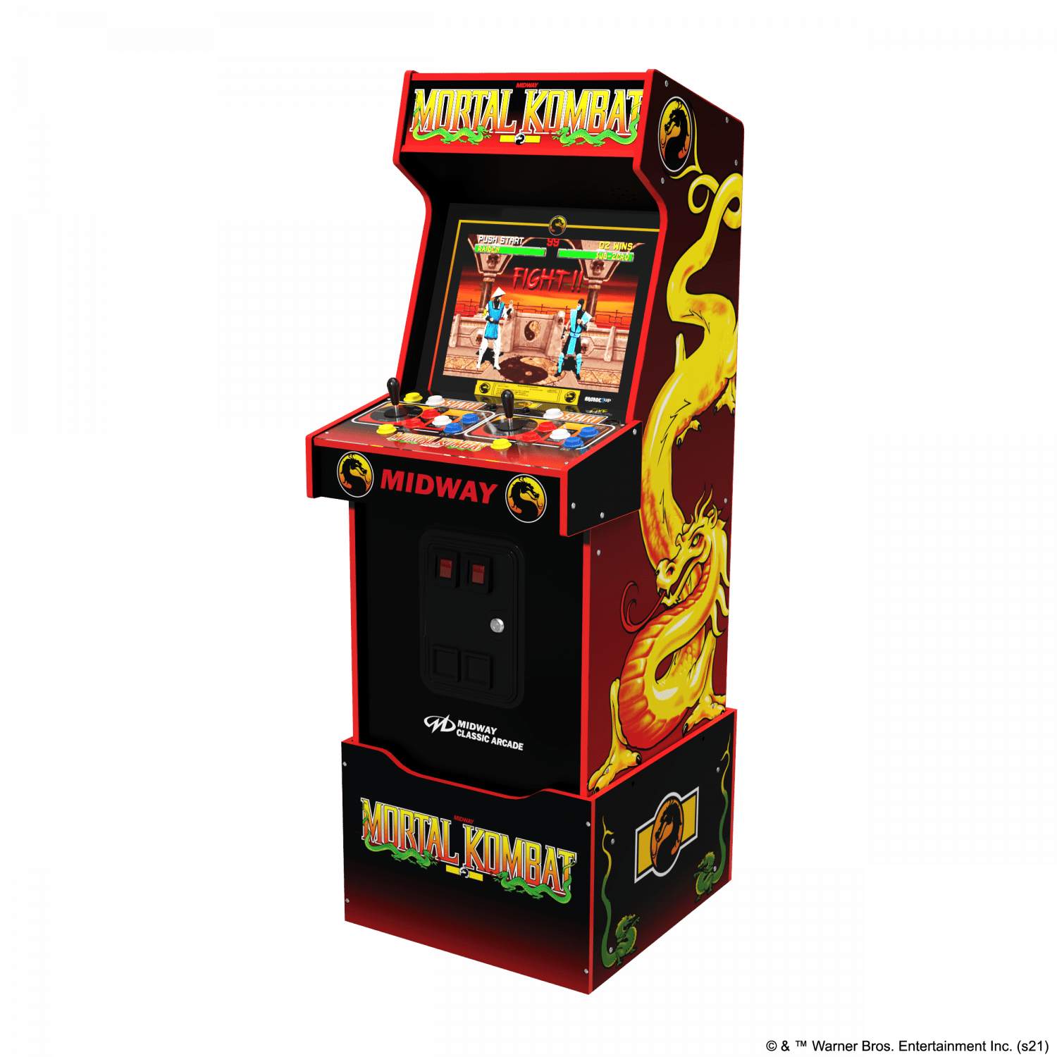 ARCADE 1 UP MORTAL KOMBAT MIDWAY LEGACY 14-IN-1 WIFI ENABLED ARCADE MACHINE