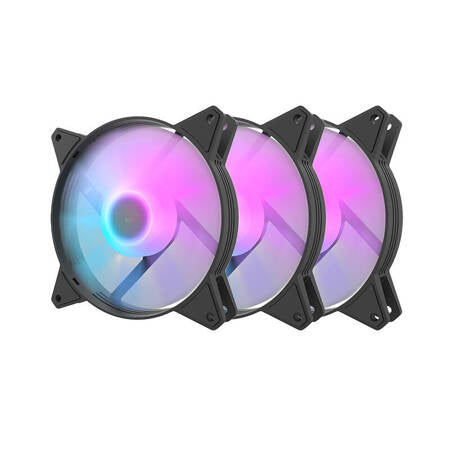 Computer blæser Sæt Darkflash C6,  RGB, 3i1 120x120 (sort)