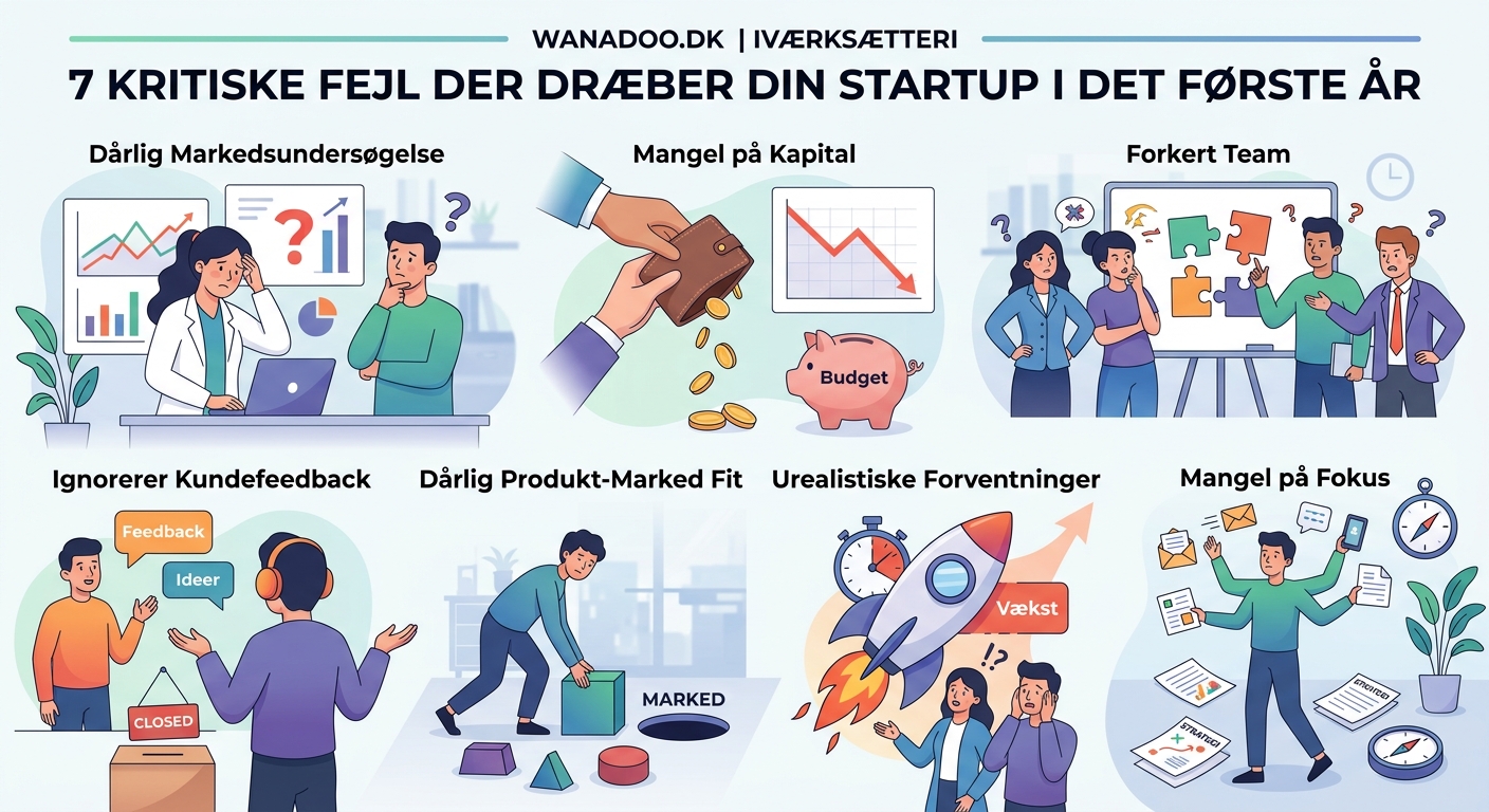 7 kritiske fejl der dræber din startup i det første år - Illustration 1