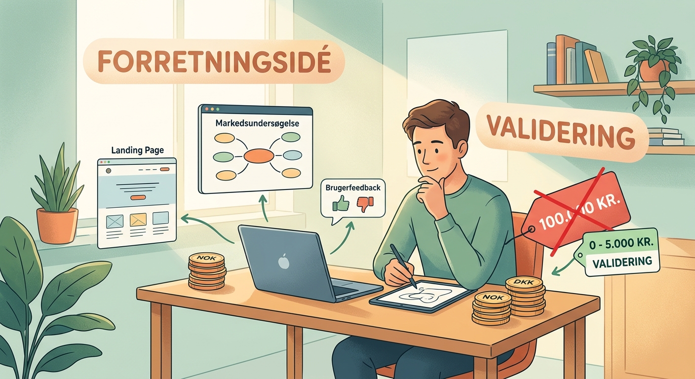 Hvordan du validerer din forretningsidé uden at bruge 100.000 kr. - Illustration 2