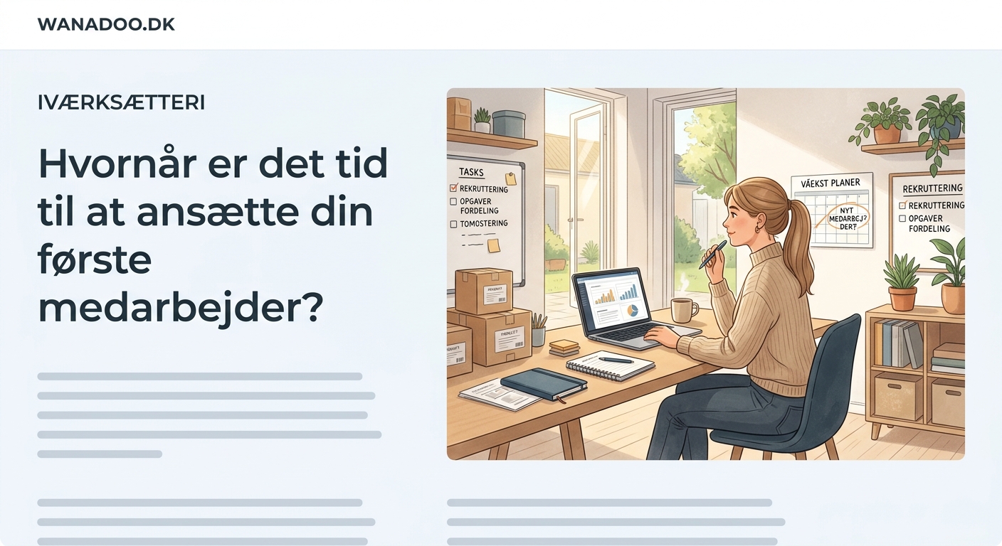 Hvornår er det tid til at ansætte din første medarbejder? - Illustration 1