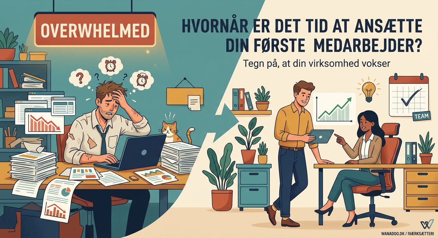 Hvornår er det tid til at ansætte din første medarbejder? - Illustration 2
