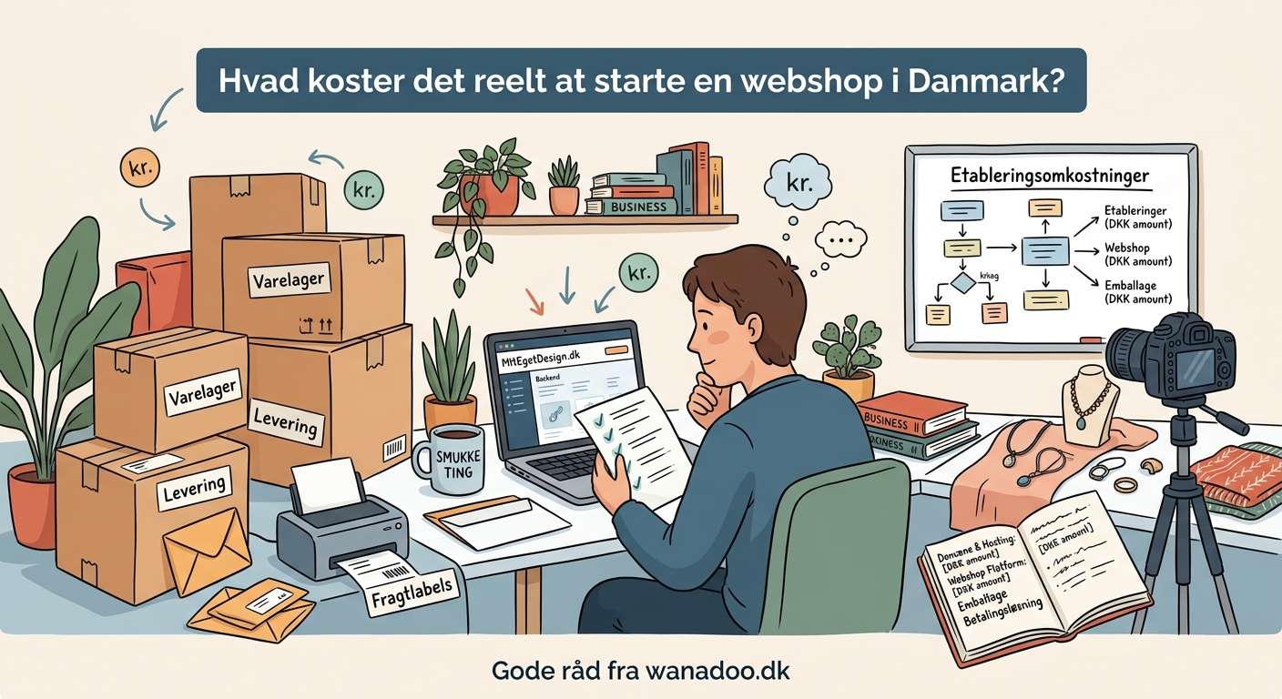Hvad koster det reelt at starte en webshop i Danmark? - Illustration 1