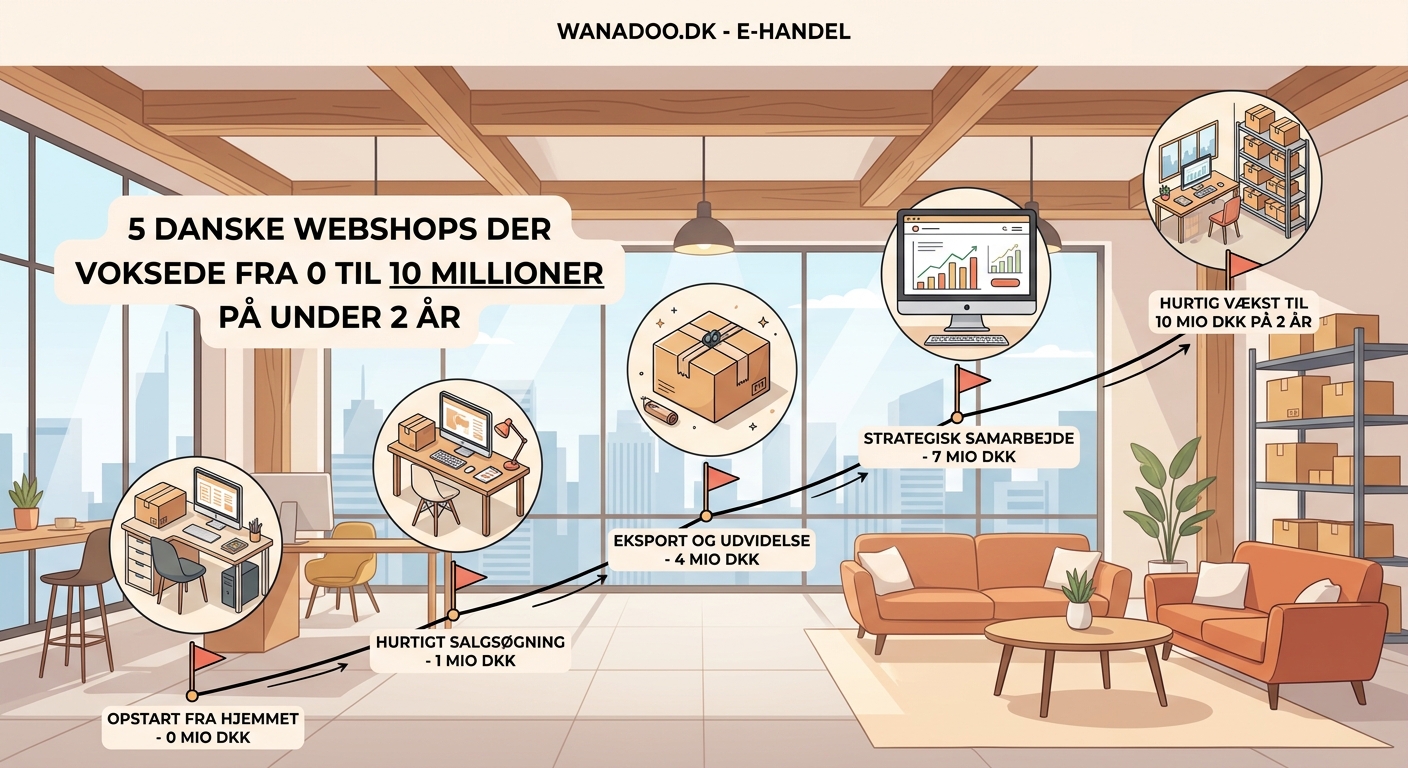 5 danske webshops der voksede fra 0 til 10 millioner på under 2 år - Illustration 1
