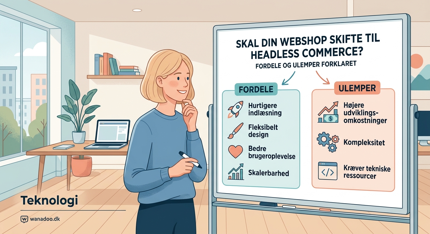 Skal din webshop skifte til headless commerce? Fordele og ulemper forklaret - Illustration 1