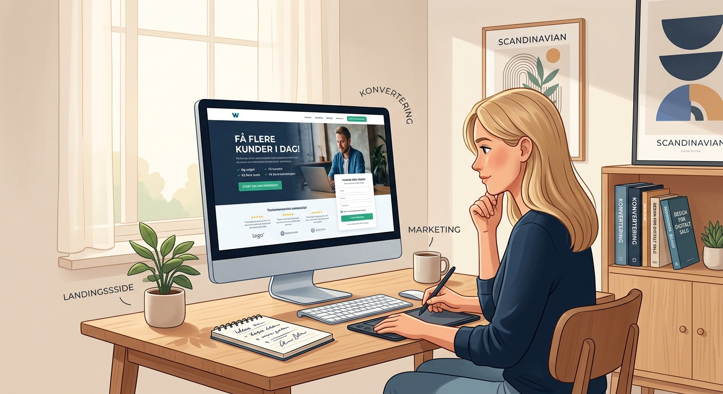 Sådan bygger du en konverteringsoptimeret landingsside i 2026 - Illustration 1