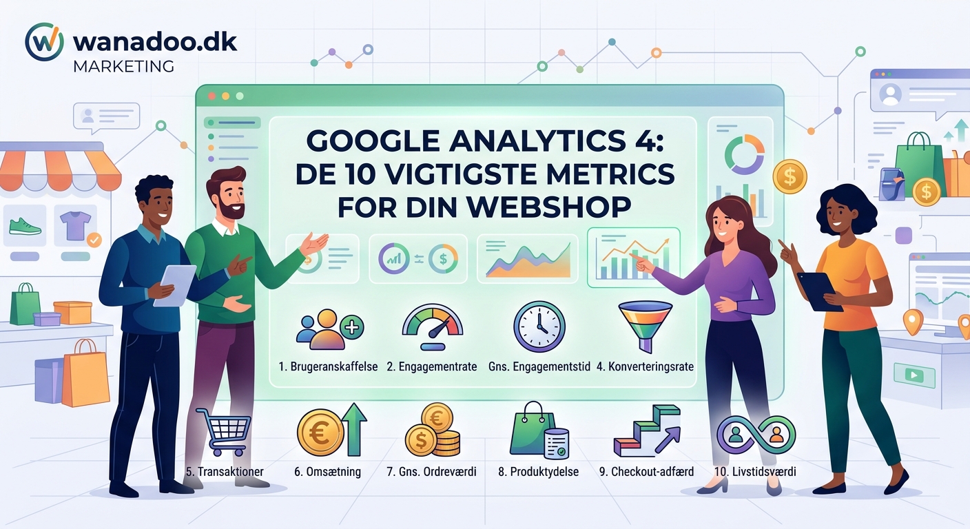 Google Analytics 4: De 10 vigtigste metrics for din webshop - Illustration 1