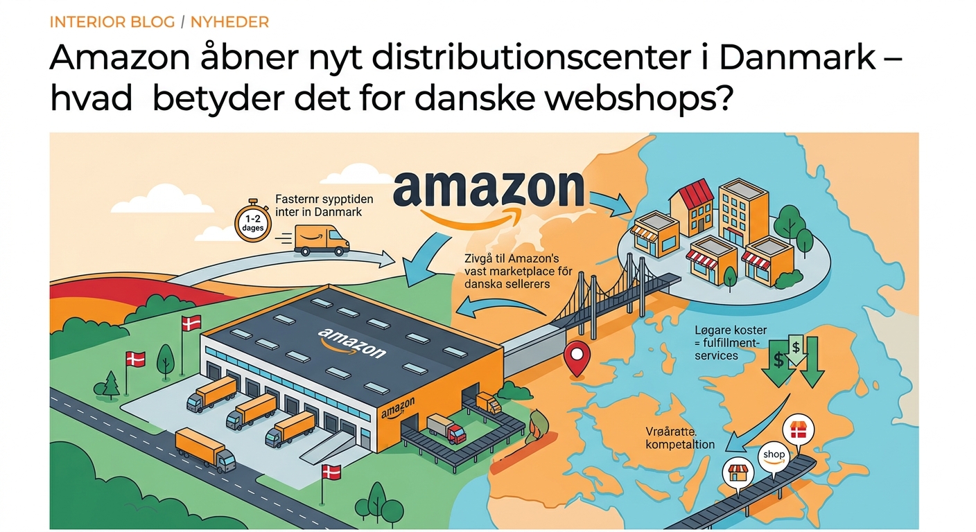 Amazon åbner nyt distributionscenter i Danmark – hvad betyder det for danske webshops? - Illustration 1