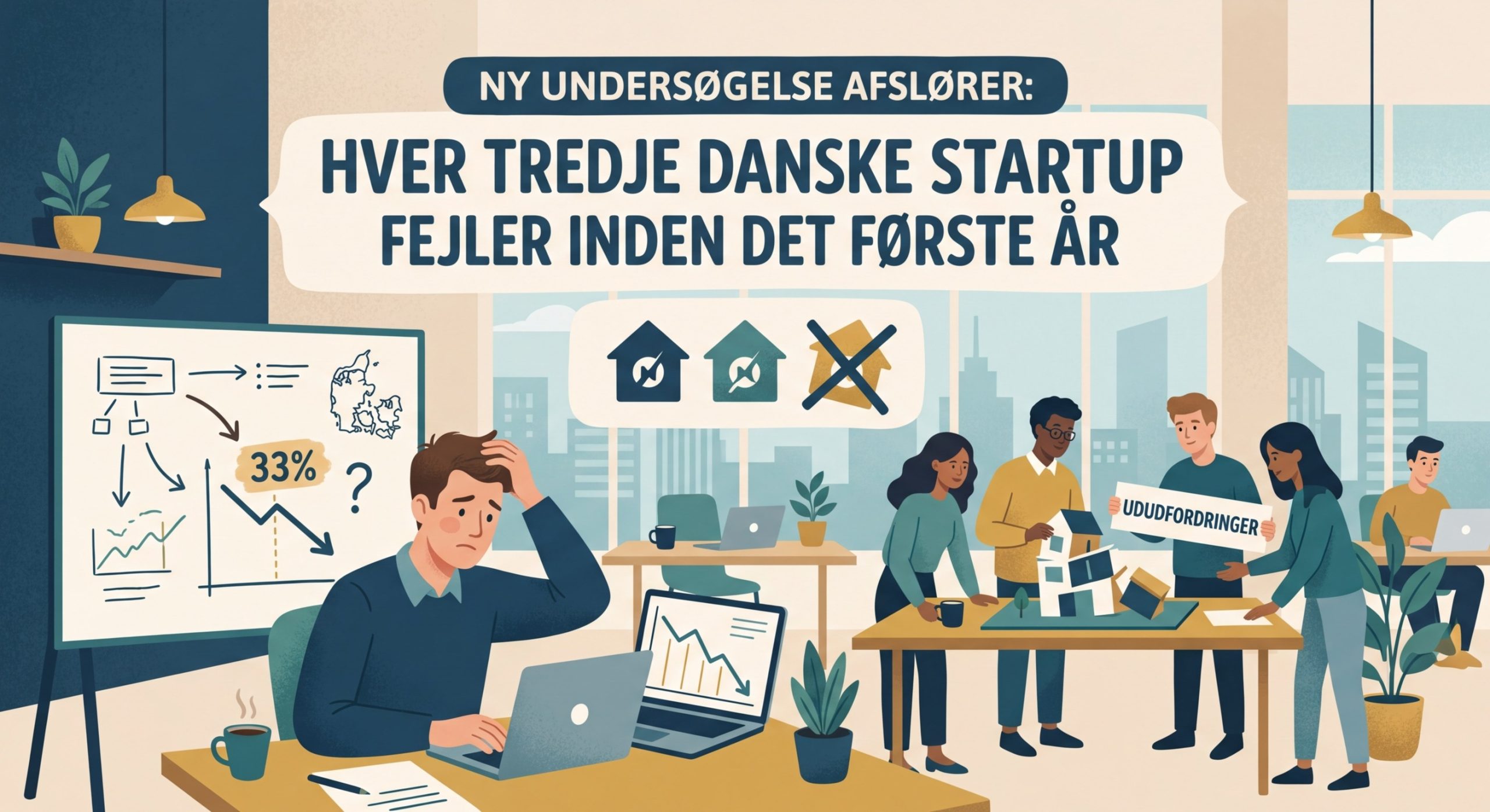 Ny undersøgelse afslører: Hver tredje danske startups fejler inden det første år - Illustration 1