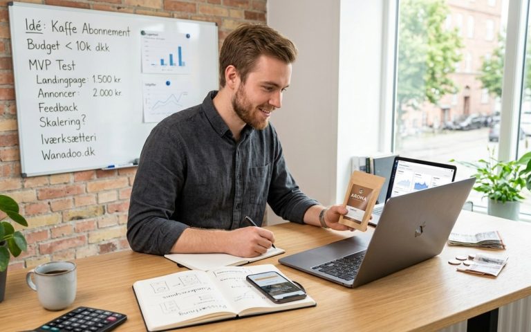 Hvordan du tester din forretningsidé med under 10.000 kr.